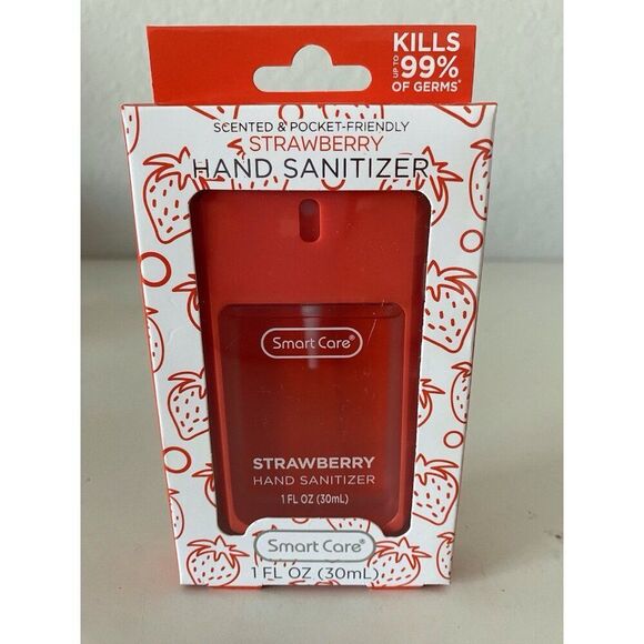 Smart Care Scented Hand Sanitizer Spray 1 Fl Oz Strawberry Hydrating NEW - Picture 1 of 13